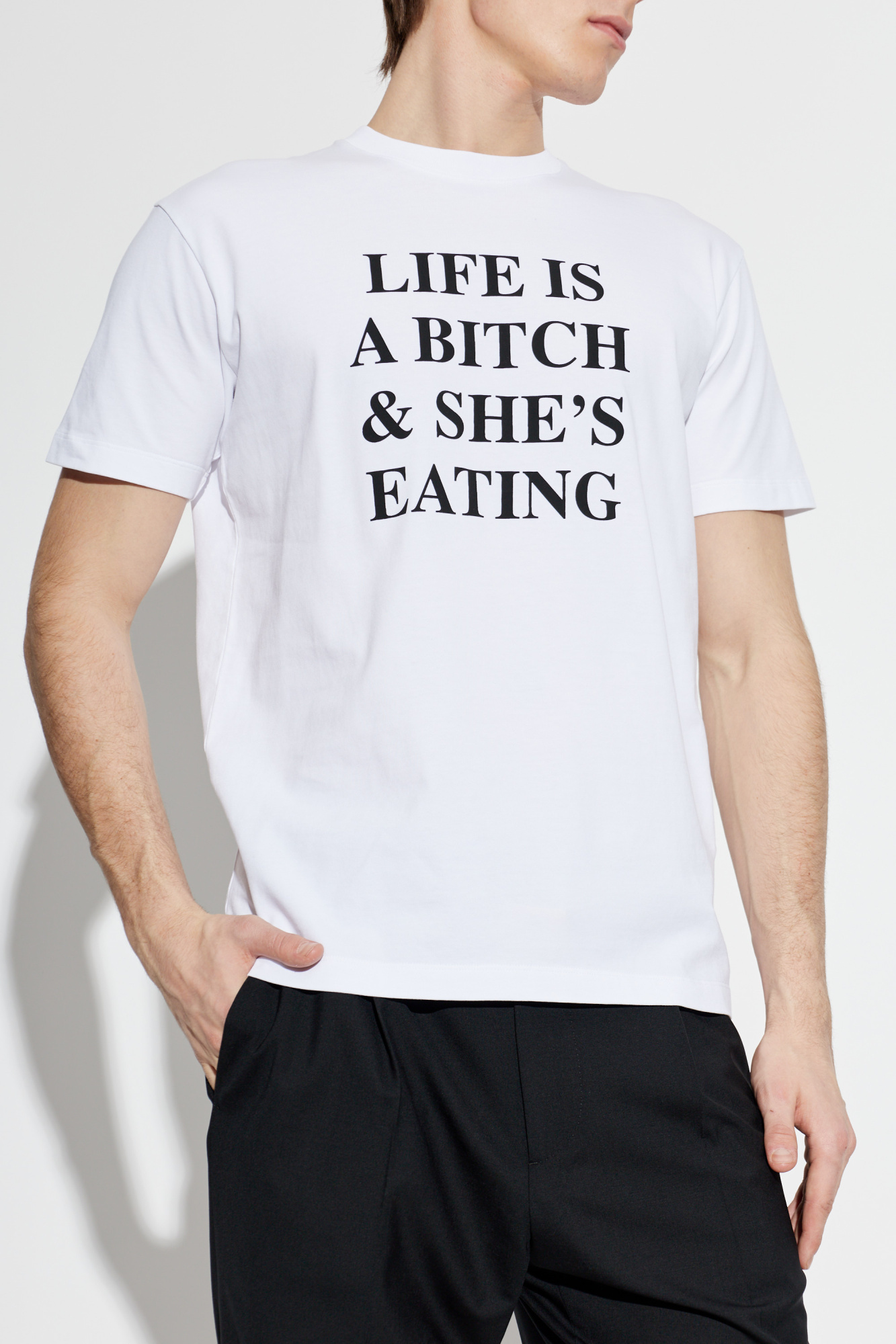 DSQUARED2 “BITCH WHERE” tee archive swag Dsquared2 T-shirt with print | Men's | Vitkac